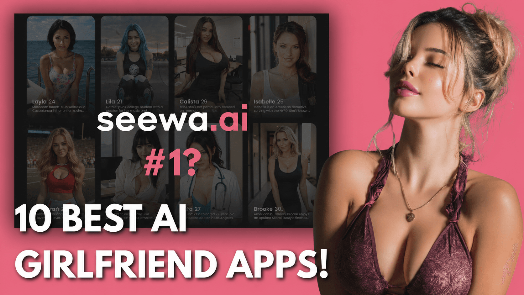 Side-by-side comparison of the best AI girlfriend apps in 2026